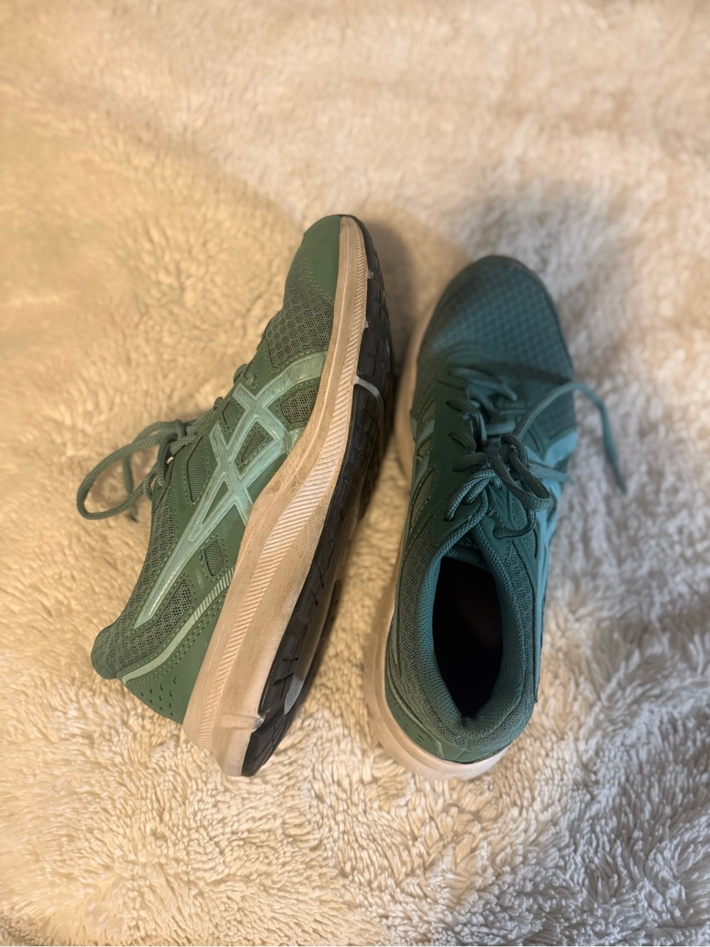 Women's Green Acis Running Shoes - Lightweight Support